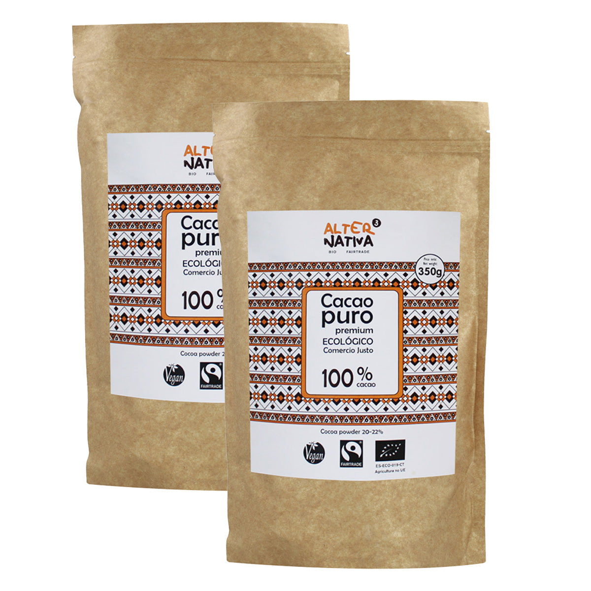 2er-Pack Bio-Kakao Premium Alternativa 350 g