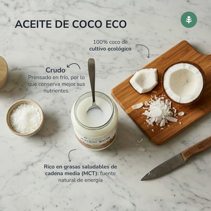 Pack 3x Natives Kokosnussöl ECO Planeta Huerto 1L