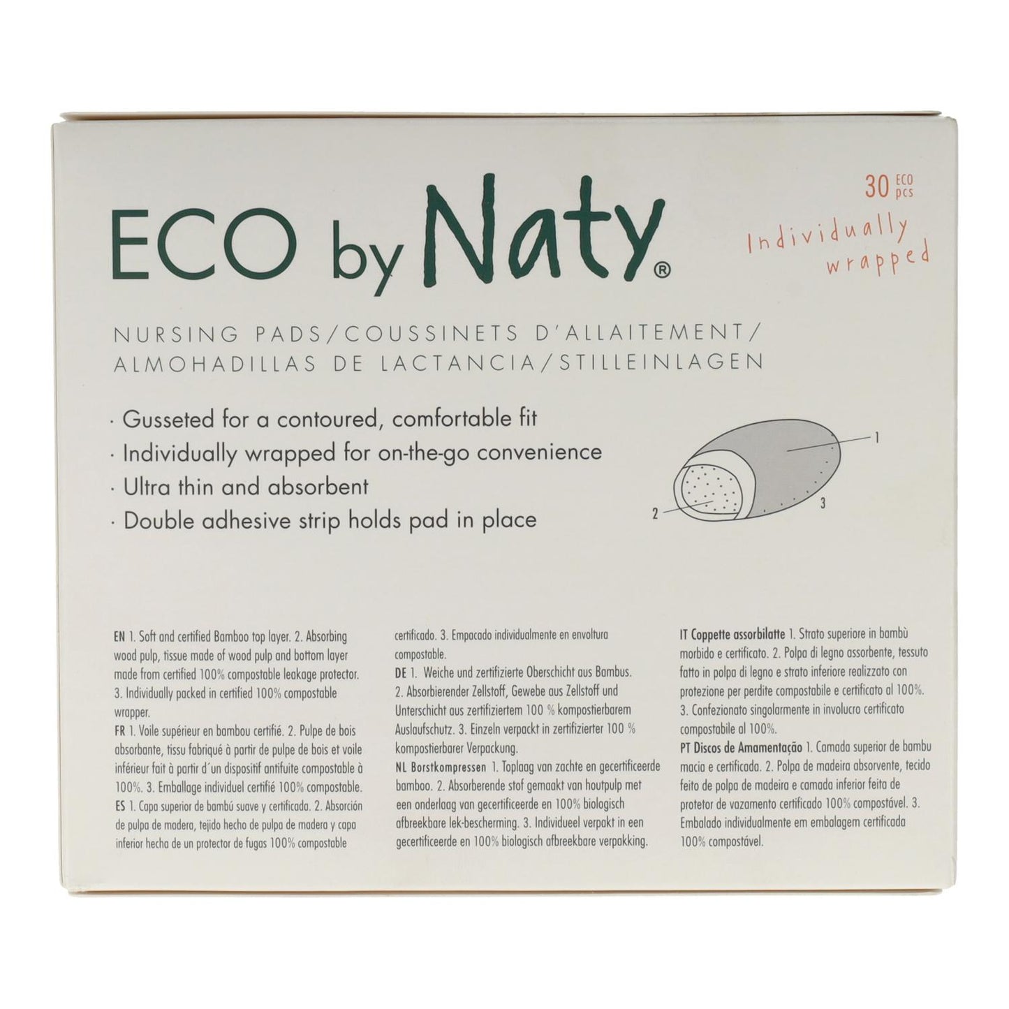 Naty nursing pads 30 units