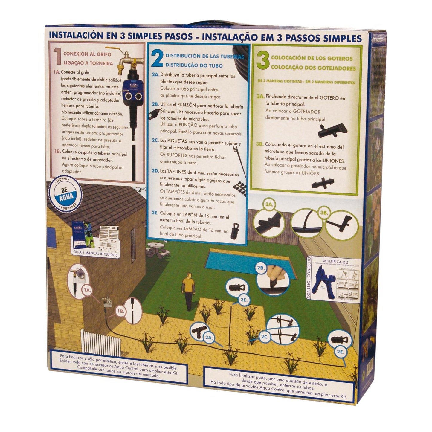 Kit d'arrosage avec programmateur Aqua Control