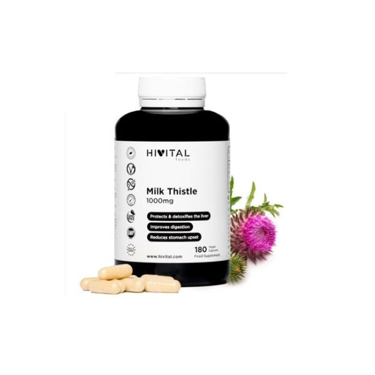 Milk Thistle 1000 mg Hivital 180 vegan capsules