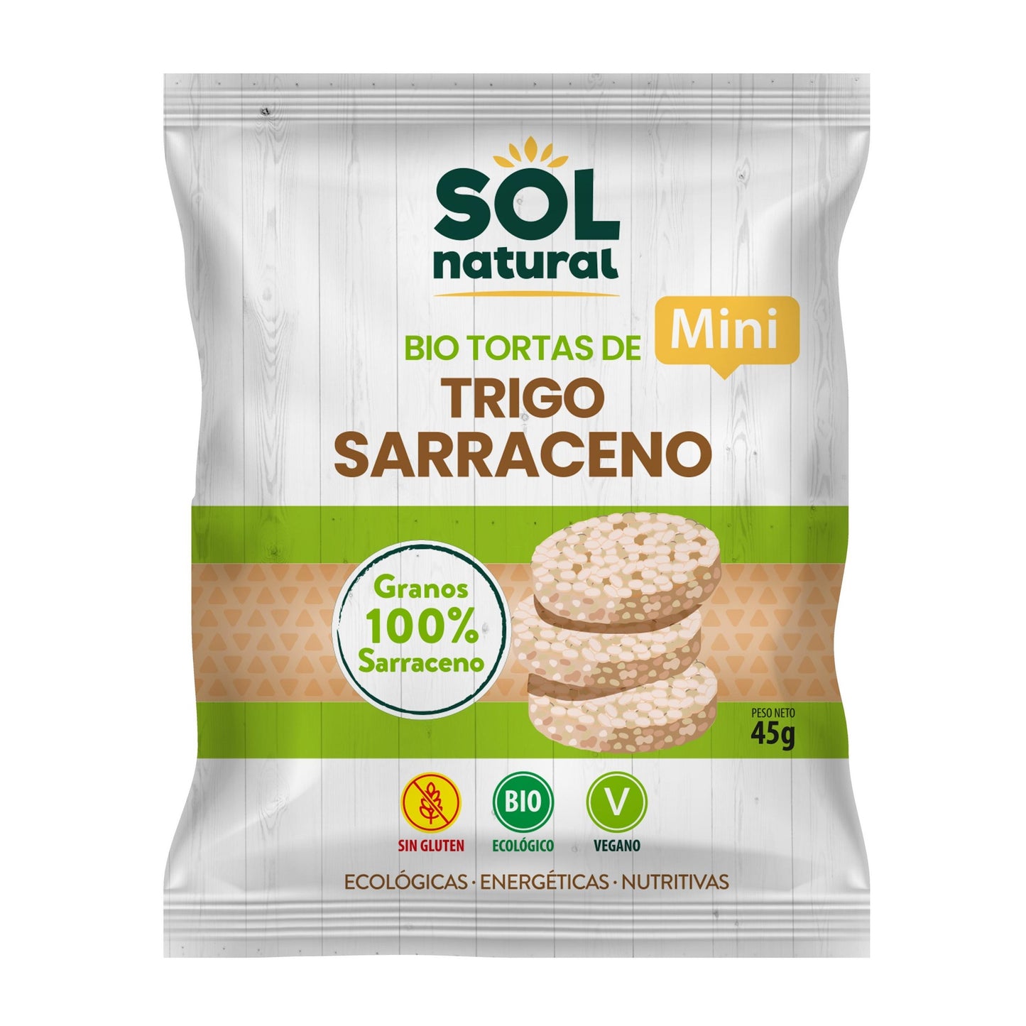 Mini-Buchweizen-Pfannkuchen Bio glutenfrei Sol Natural 45 g