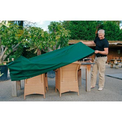 Rechteckige Tisch- und Stuhlhussen aus Polyester 225 x 143 x 90 cm