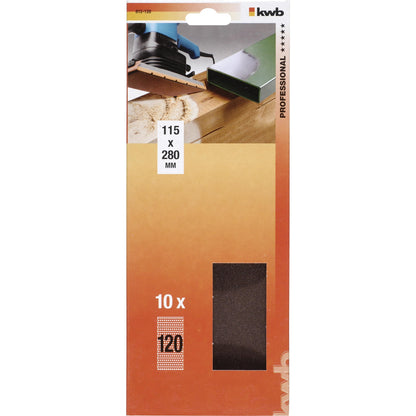 10 slipark för excenterslipmaskin 115 x 280 mm KWB GR 120