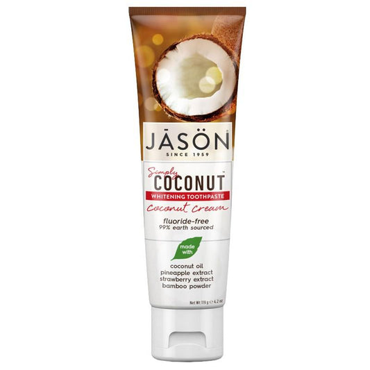 Dentifrice blanchissant à la crème de coco Jason 119 g