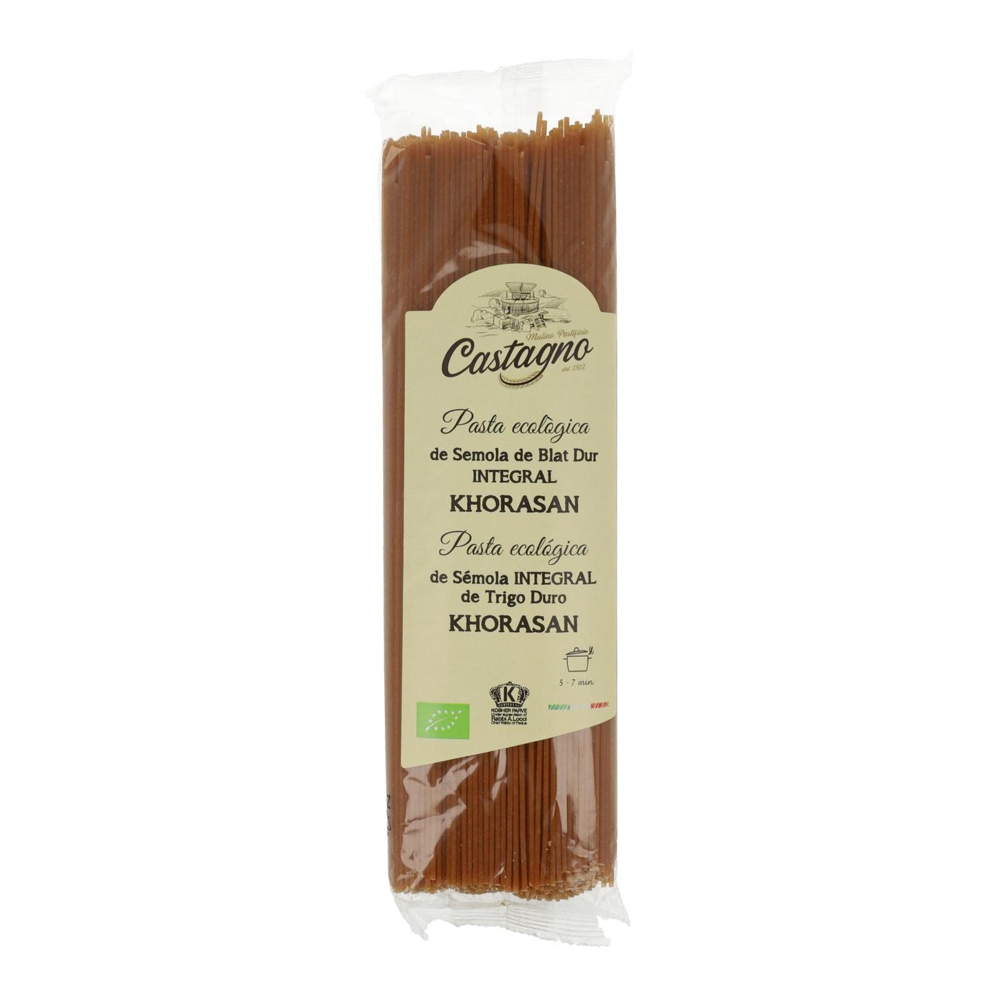 Makaron spaghetti Kamut Integral ECO Castagno 500 g