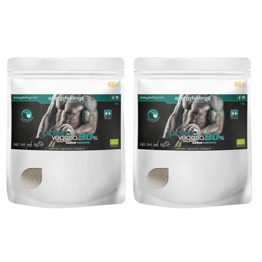 2er-Pack Aminopower Protein 80 % ECO Neutral Energy Feelings 1 kg