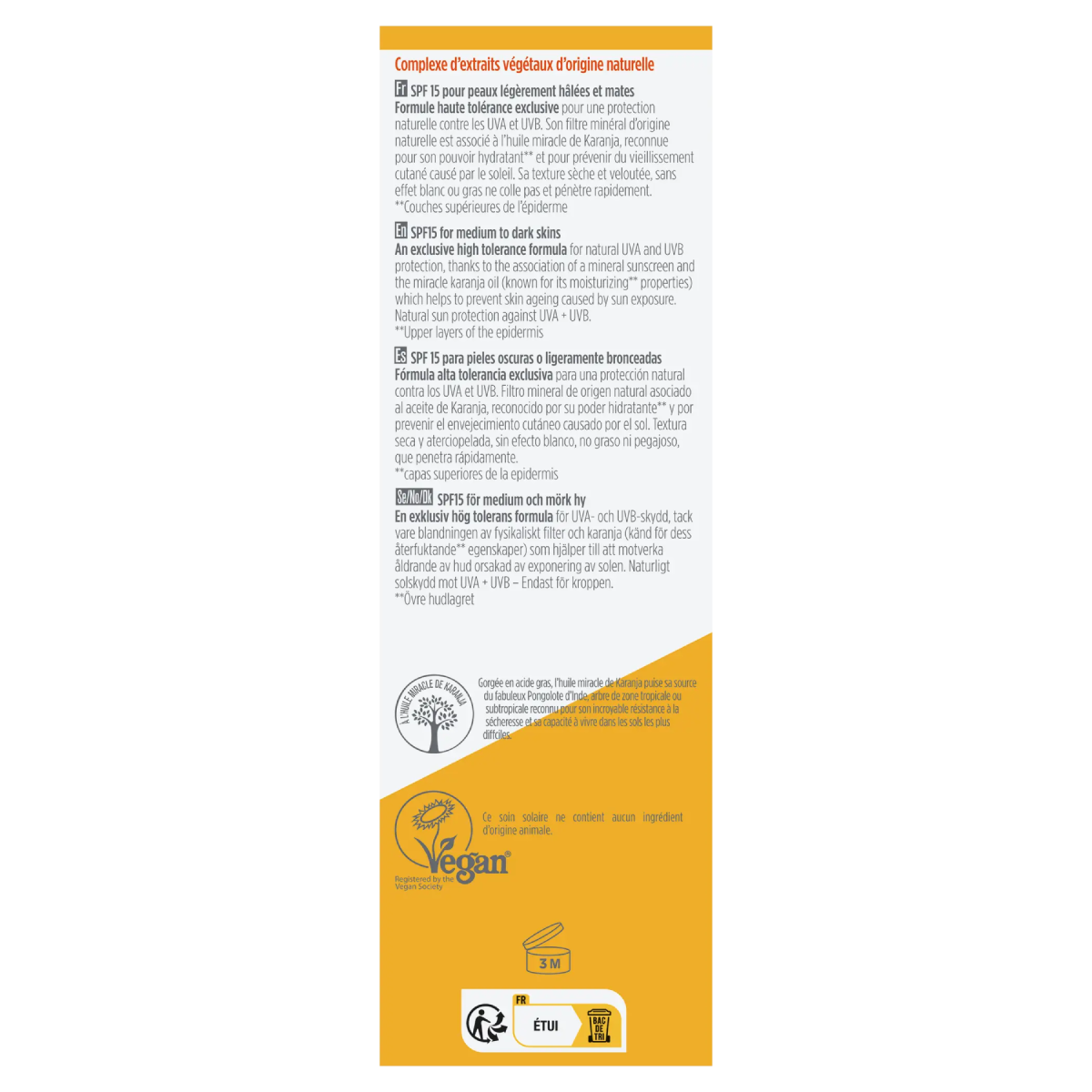 Huile solaire en spray SPF 15 hypoallergénique Bioregena 90 ml