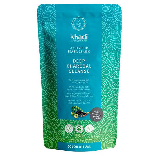 Hårinpackning DETOX aktivt kol Khadi 50 g   hårinpackning detox