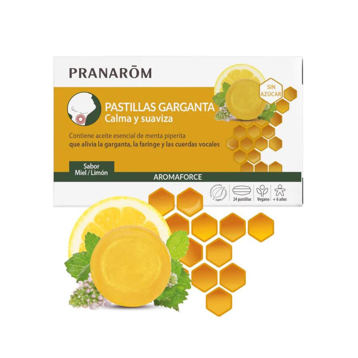Pastilles pour la gorge au miel/citron Pranarôm 24 pastilles