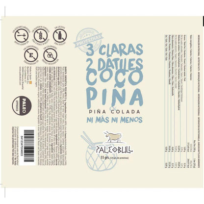 Barre énergétique piña colada à la noix de coco Paleobull 55 g