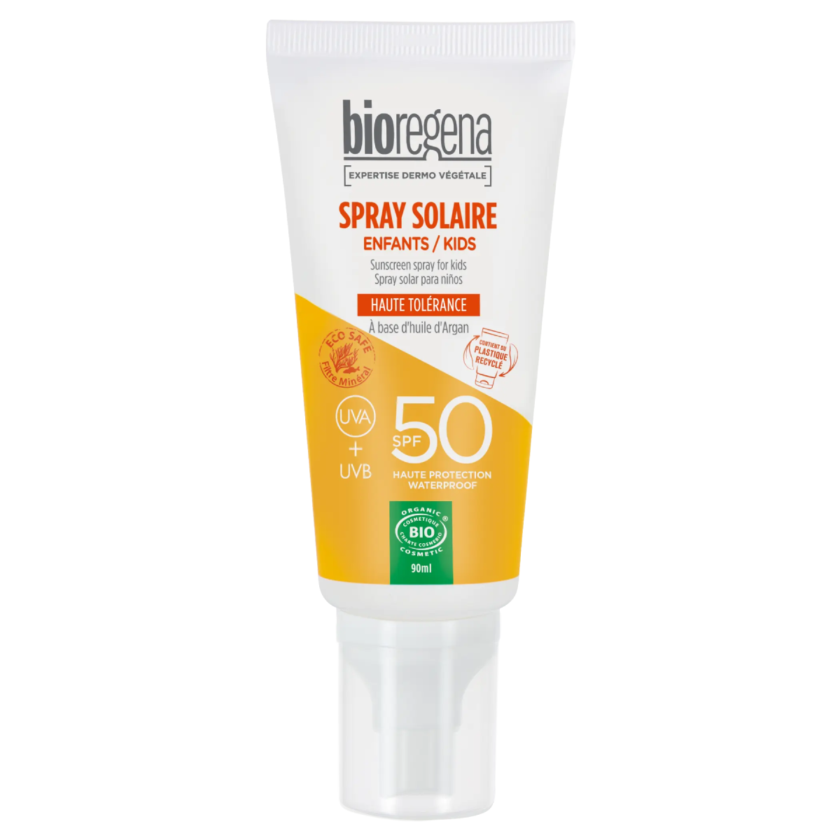 Zonnebrandcrème voor kinderen SPF50 in spray Bioregena 90 ml