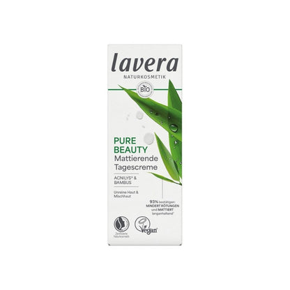 Crema día equilibrante matificante pure beauty Lavera 50 ml