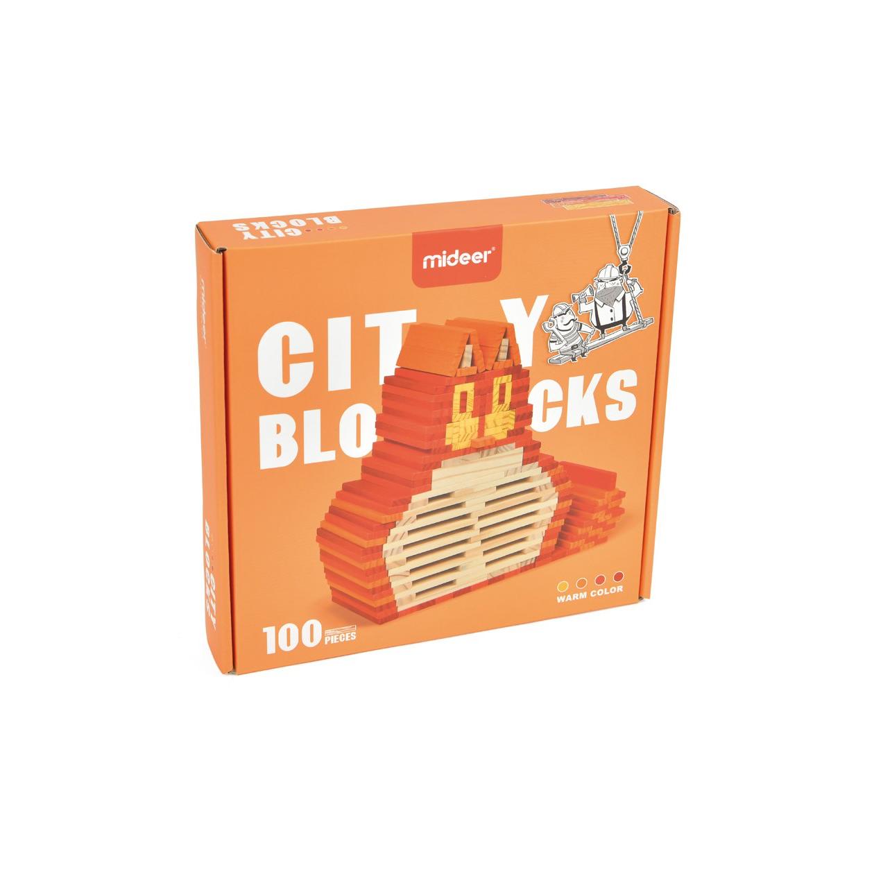 Klocki City Blocks Warm Color Andreu Toys