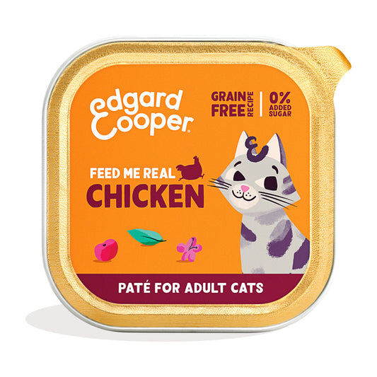 Edgard & Cooper Free-Range Chicken Pâté Wet Cat Food Tub 85 g