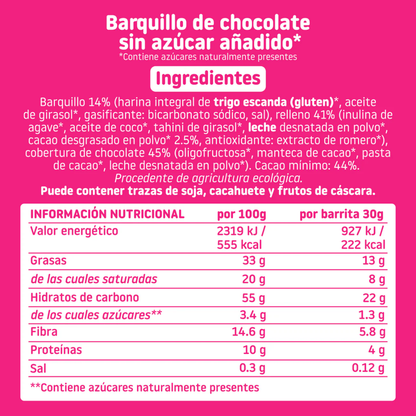 Barquette de gaufrettes enrobées de chocolat ECO Smileat 40 g