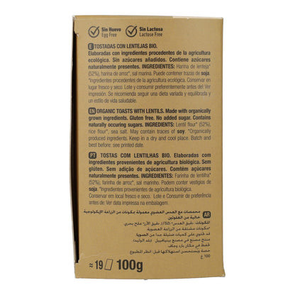 Leichte und knusprige Bio-Linsen-Toasts von Santiveri, 100 g