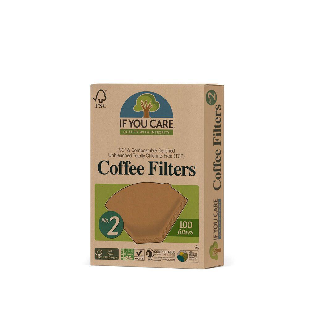 Kaffeefilter Nr. 2  If you Care 100 Stück