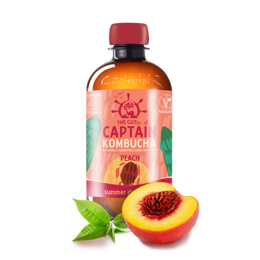 Kombucha Pêche BIO Captain Kombucha 1 L