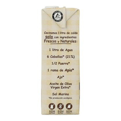 Bouillon d'oignon naturel biologique Aneto 1L