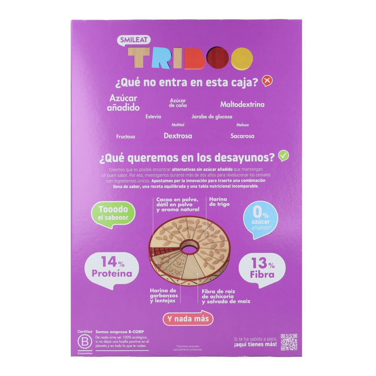 Ekologiska chokladflingor 300 g, Triboo