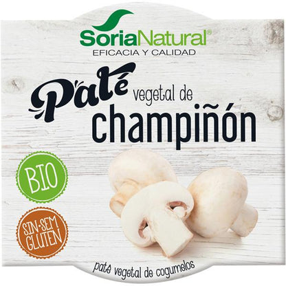 Pâté de légumes aux champignons naturels Soria, 2 unités de 50 g