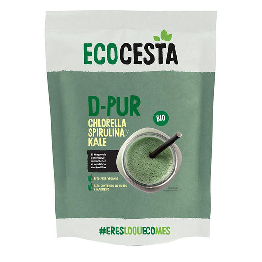 D-Pur Chlorella, Spirulina och Kale Bio Ecocesta 175 g