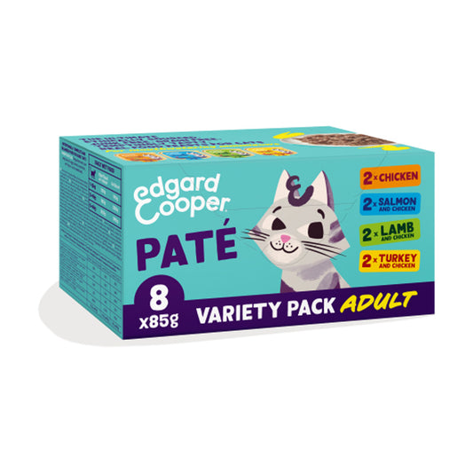 Multipack 8 x 85 g Pastete Feuchtfutter Edgard & Cooper