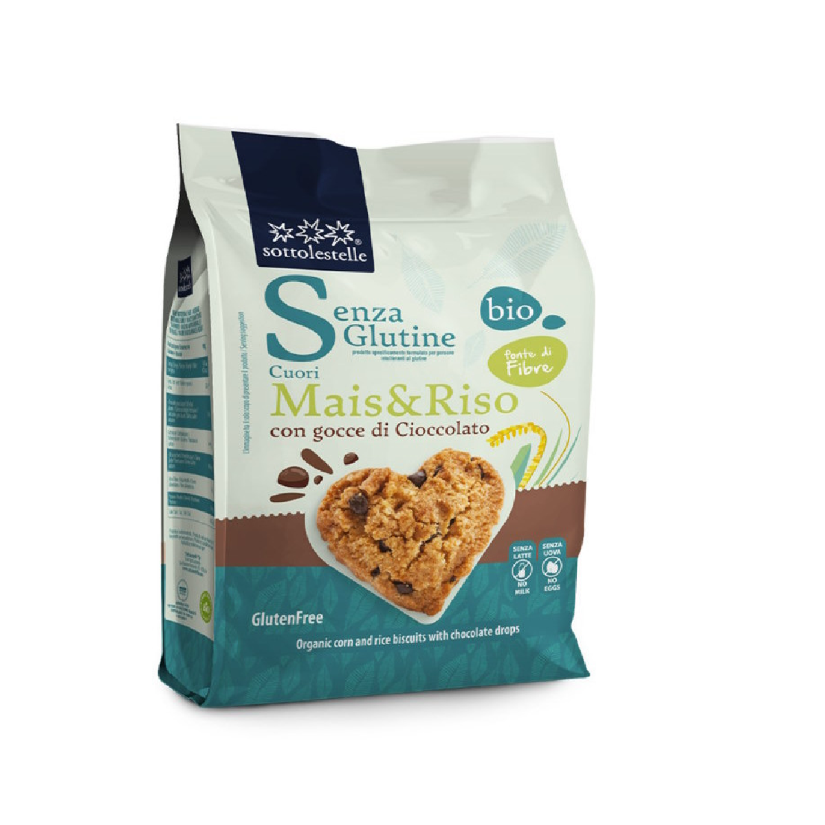 Biscuits végétaliens aux pépites de chocolat sans gluten Sotto 250 g
