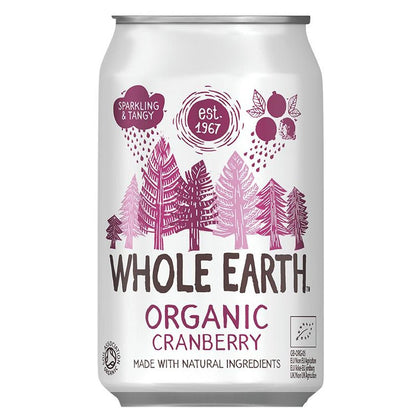 Confezione da 6 bibite biologiche al mirtillo, 330 ml. Whole Earth
