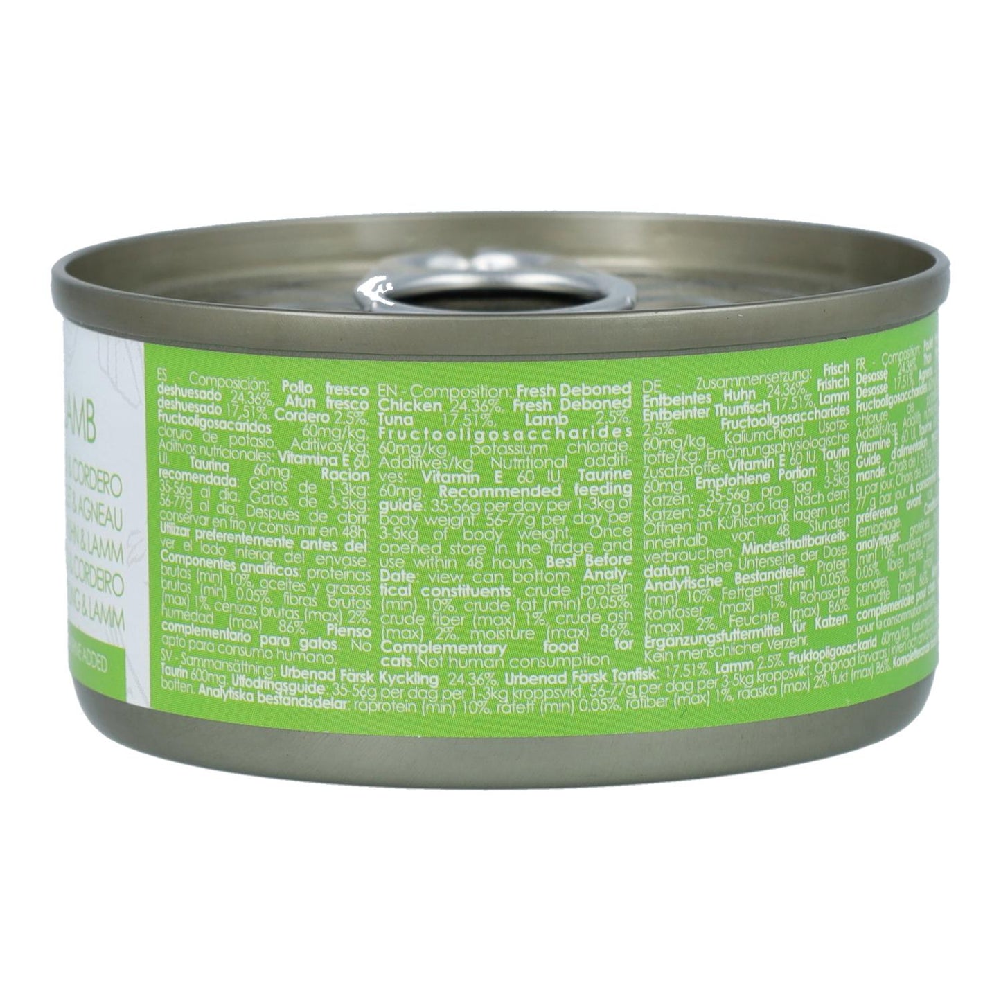 Kit Cat Dosenaufsatz – Huhn & Lamm 80 g Nassfutter für Katzen in Gelatine