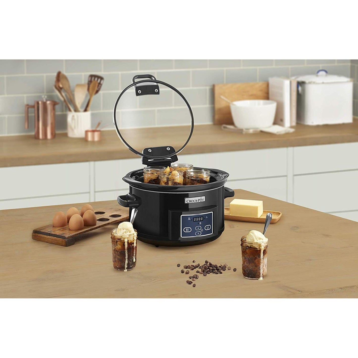 Crockpot slow cooker 4.7 L CSC052X with hinged lid