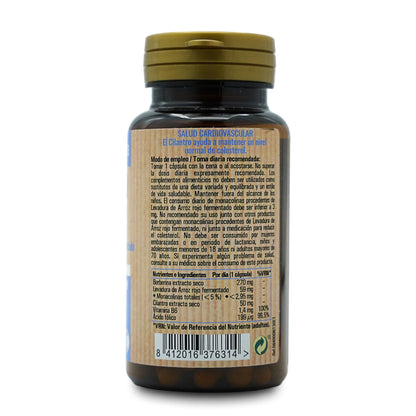 Cholestérol plus berbérine + levure de riz rouge fermenté + coriandre, 30 gélules NaturTierra