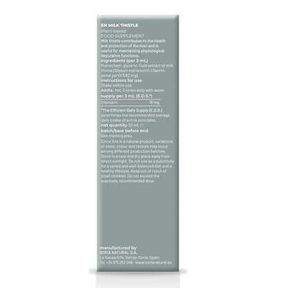 Lot de 3 extraits de chardon-Marie Soria Natural, 50 ml