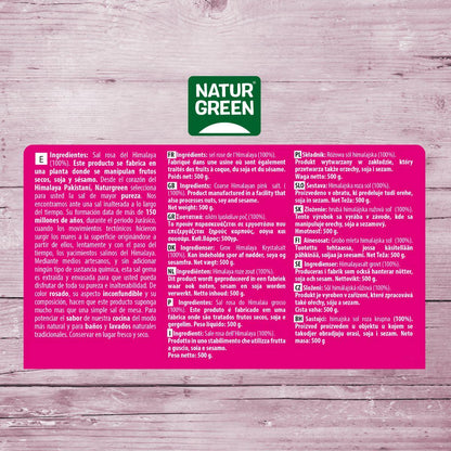 Grov rosa Himalaya-salt Naturgreen 500 g