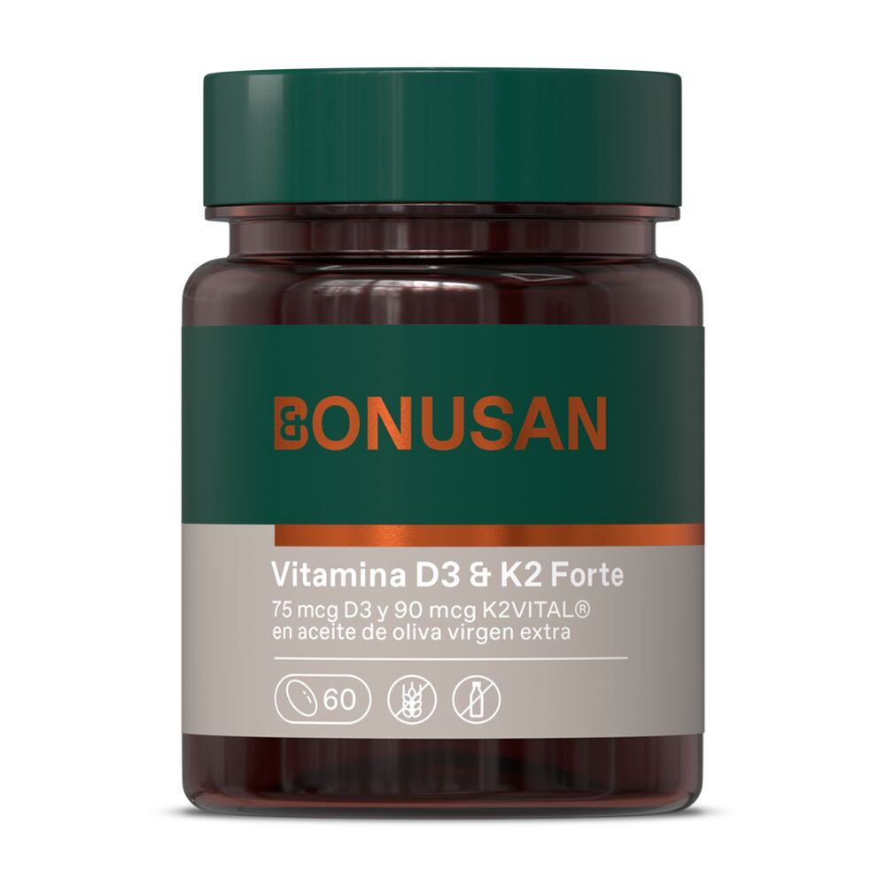 Vitamin D3 & K2 Forte Bonusan, 60 Perlen