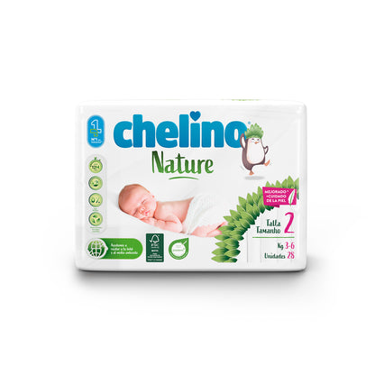 Zestaw 6x pieluchy T2 3-6 kg Chelino Nature 28 szt.