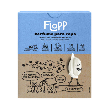 Parfum pour vêtements Flopp, 1 boîte de 92 capsules