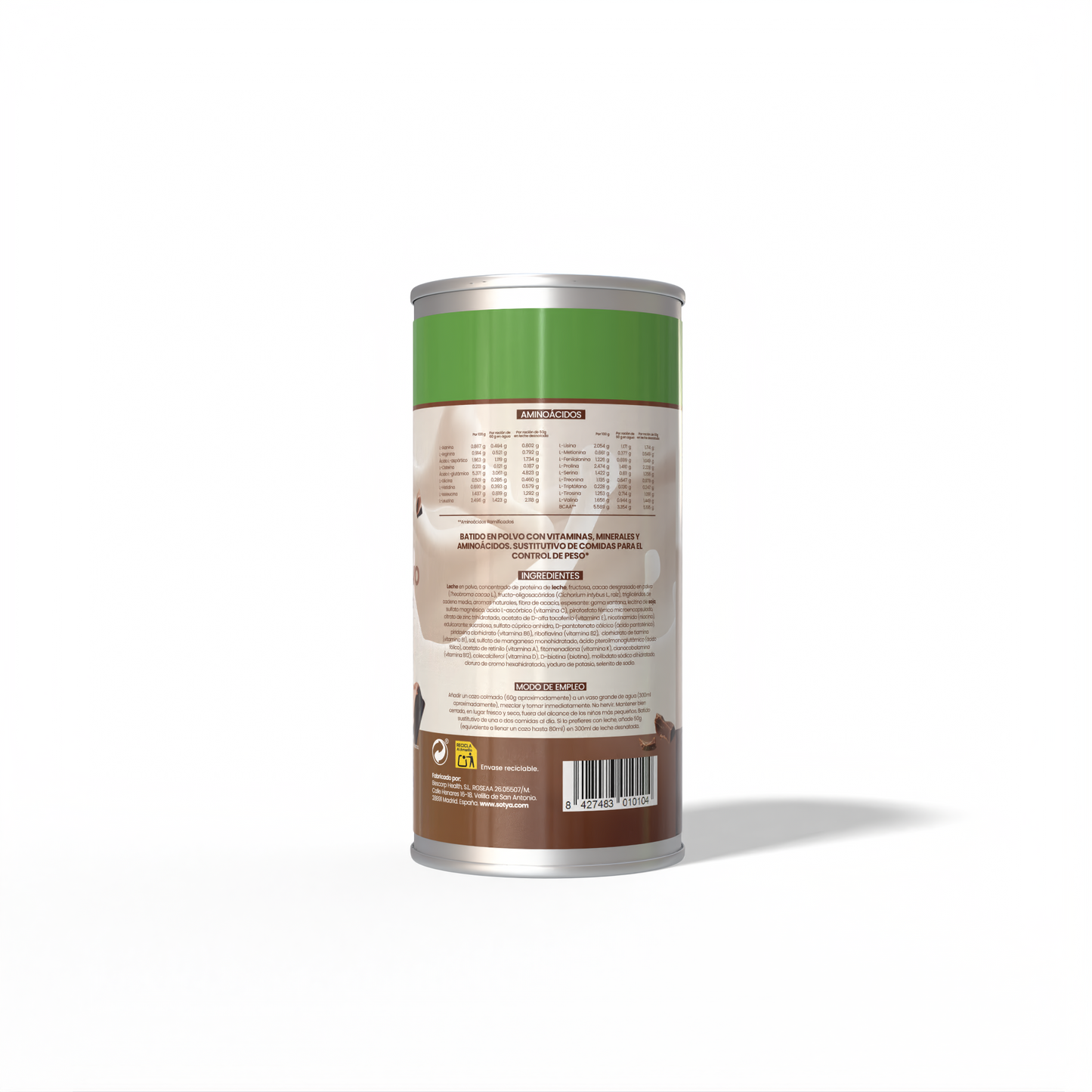 Verzadigende chocoladeshake Sotya 700 g