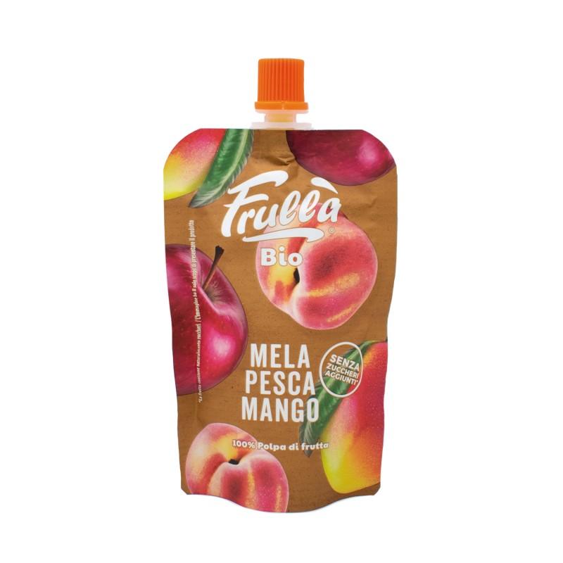 Pouche med äpple, persika och mango Frulla Natura Nuova 1 st à 100 g