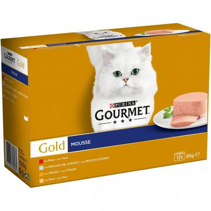 GOURMET GOLD Mousse Assortito Multipack (12 x 85 g)
