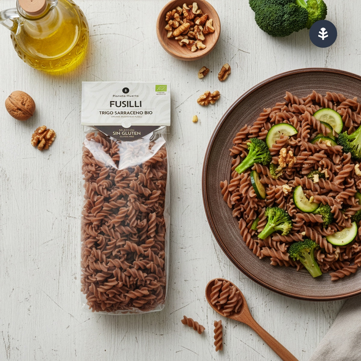 Spirales de sarrasin ECO sans gluten Planeta Huerto 500 g