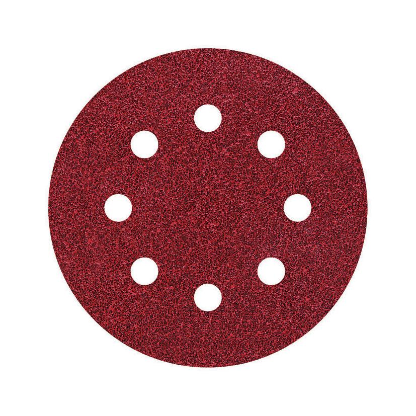 25 disques abrasifs adhésifs perforés Ø 125 mm Wolfcraft Grain 120