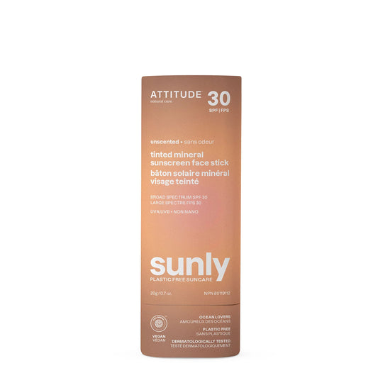 Geparfumeerde gezichtstick Sunly SPF 30 zonder parfum Attitude 20 g