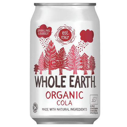 Pack of 6 Whole Earth Organic Cola Soft Drinks, 330 ml