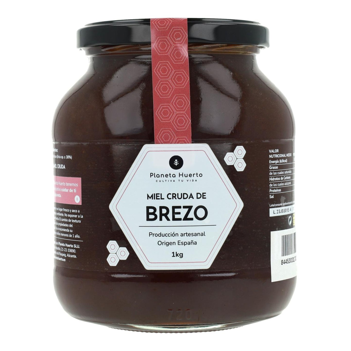 Pack 6x Miel Cruda de Brezo Planeta Huerto 1 Kg