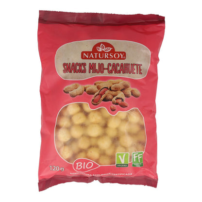 Snacks aus Hirse und Erdnüssen, 120 g. Natursoy