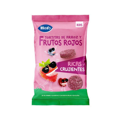 Confezione da 7 fette di riso e frutti rossi senza glutine 40 g-Hero Kids