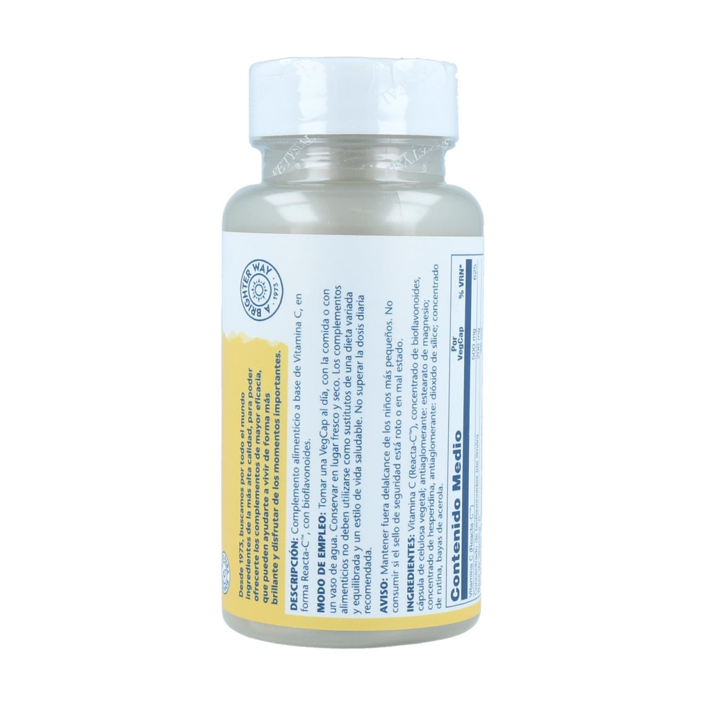 Reacta C 500 mg Solaray, 60 gélules