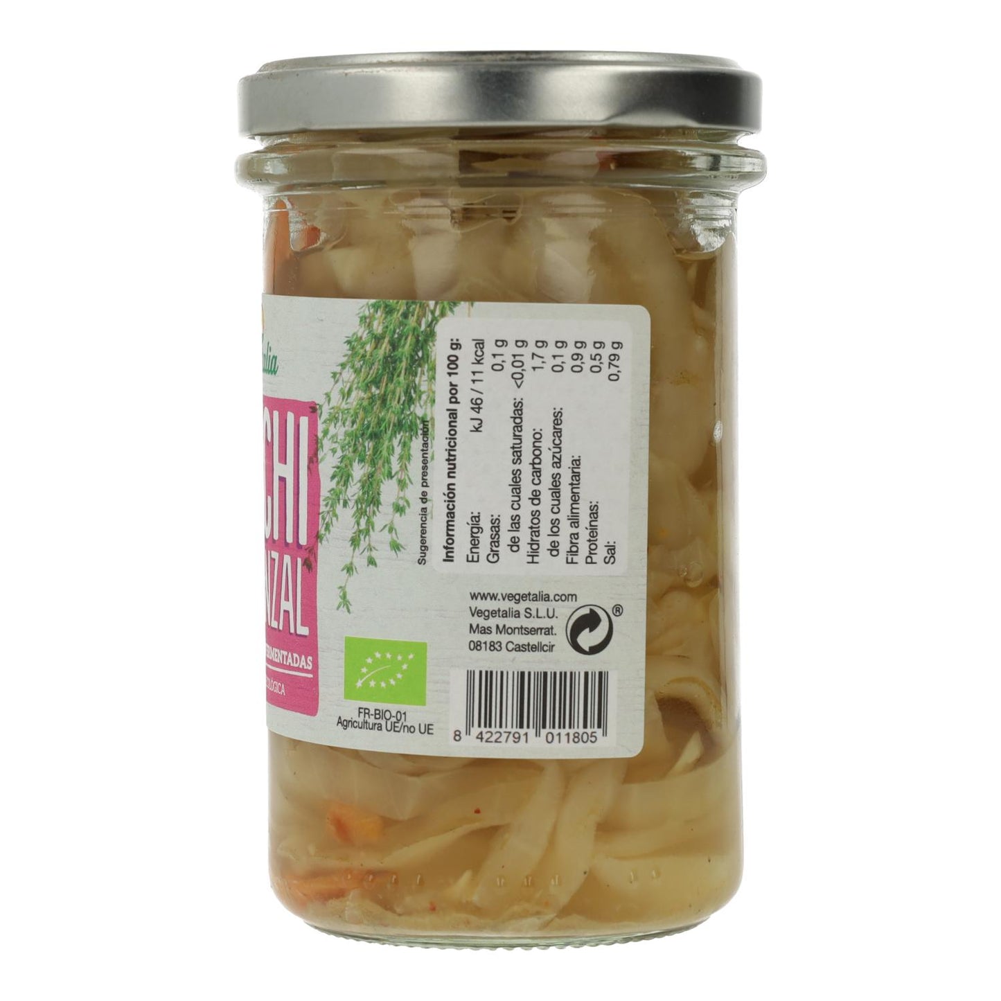Kimchi provençal lacto-fermenté Bio Vegetalia 235 g
